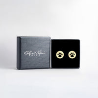 Pfote Ohrstecker in 925 Silber