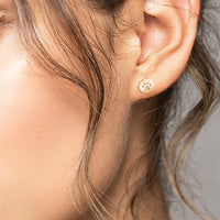 Pfote Ohrstecker in 925 Silber