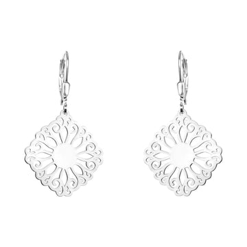 Ornament Ohrhänger in 925 Silber