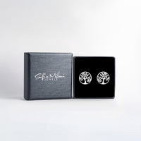 Lebensbaum Ohrstecker in 925 Silber