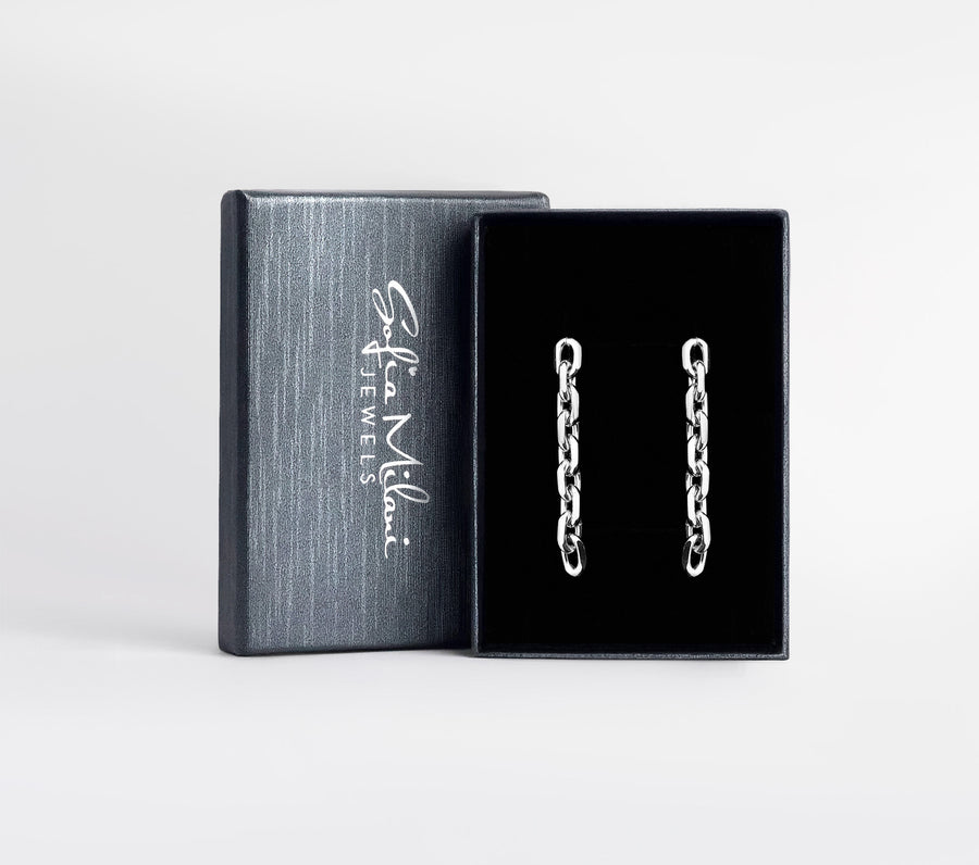 Ankerkette Ohrhänger in 925 Silber