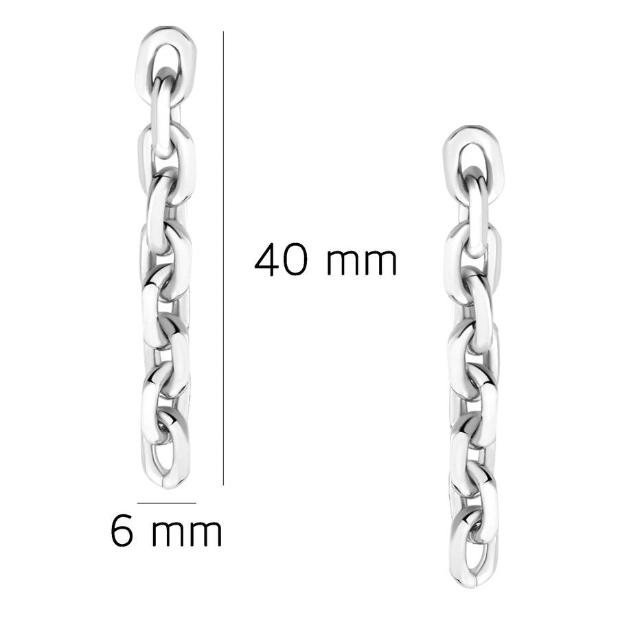 Ankerkette Ohrhänger in 925 Silber