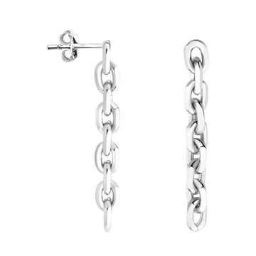 Ankerkette Ohrhänger in 925 Silber