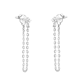 Zirconia Ohrhänger in 925 Silber