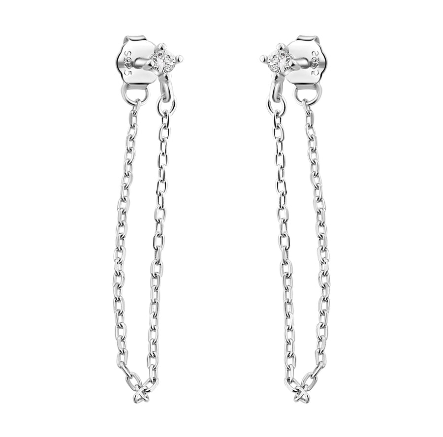 Zirconia Ohrhänger in 925 Silber