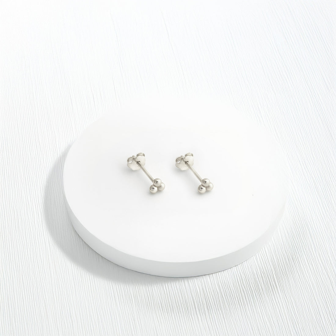 Kugel Ohrstecker in 925 Silber