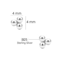 Kugel Ohrstecker in 925 Silber