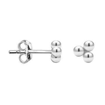 Kugel Ohrstecker in 925 Silber