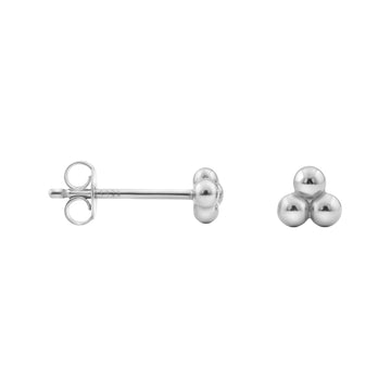 Kugel Ohrstecker in 925 Silber
