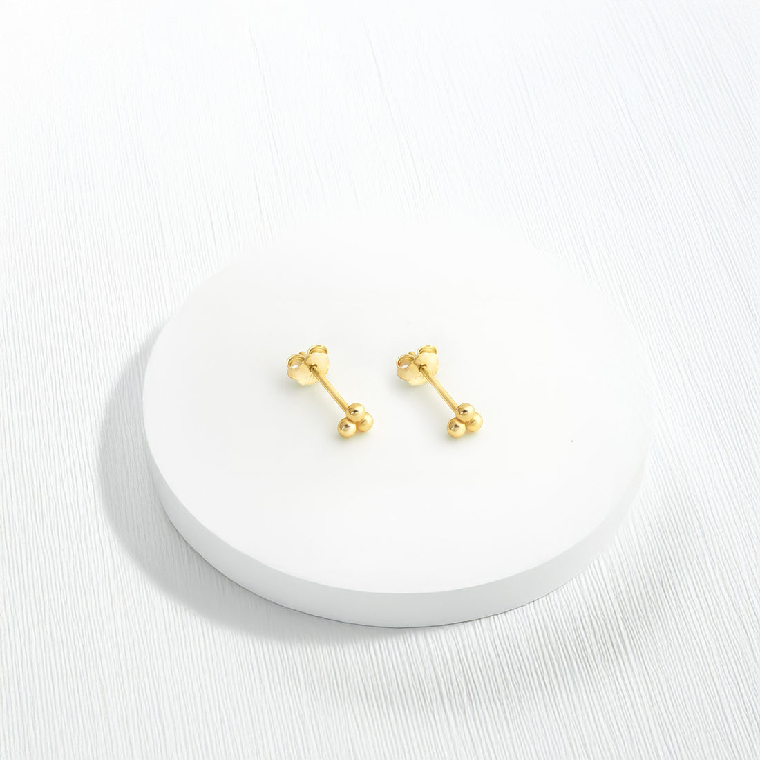 Kugel Ohrstecker in 925 Silber