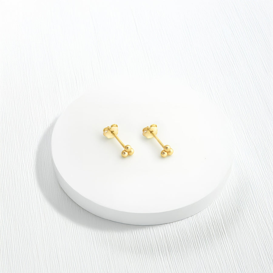 Kugel Ohrstecker in 925 Silber
