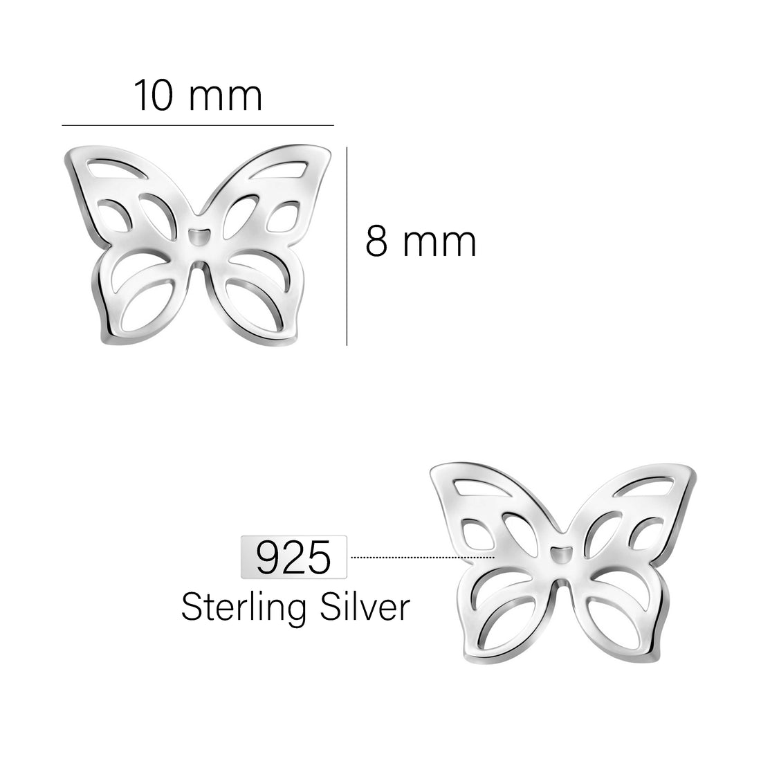 Kreis Ohrhänger in 925 Silber