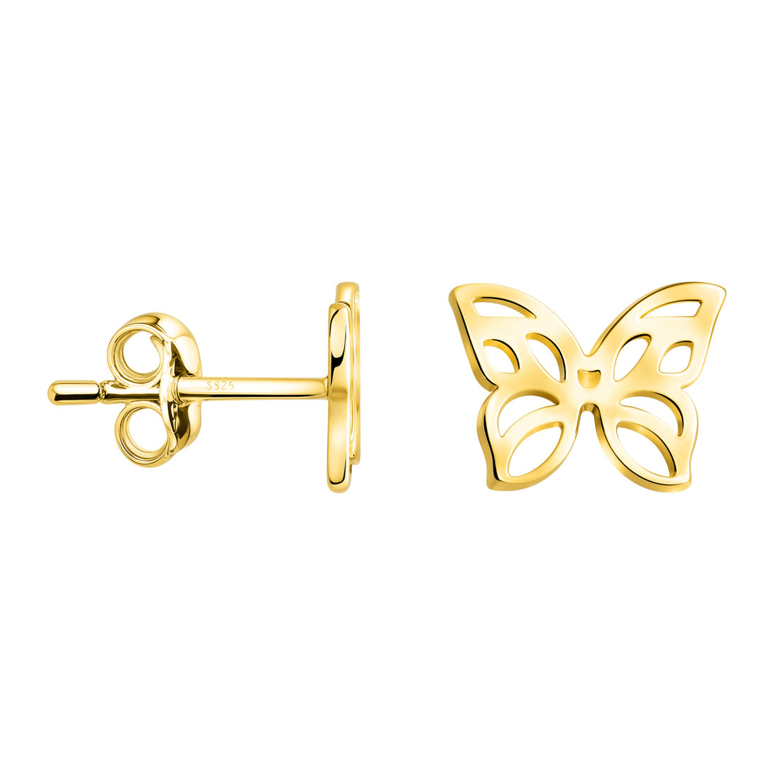 Schmetterling Ohrstecker in 925 Silber