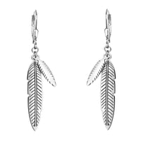 Blatt Ohrhänger in 925 Silber
