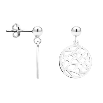 Kreis Ohrstecker in 925 Silber