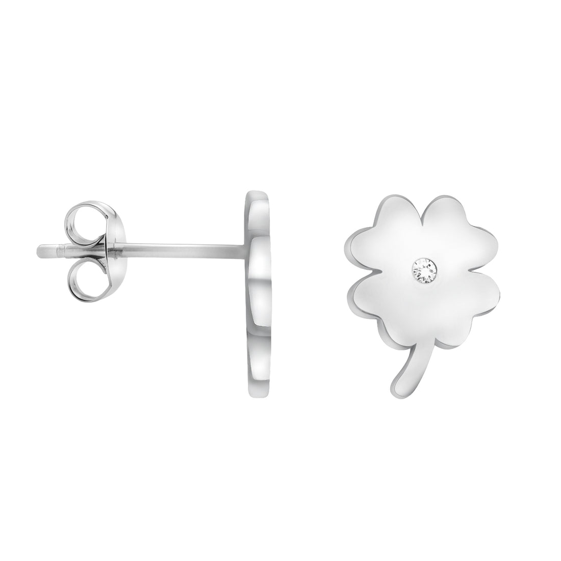 Blume Ohrstecker in 925 Silber