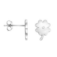 Blume Ohrstecker in 925 Silber
