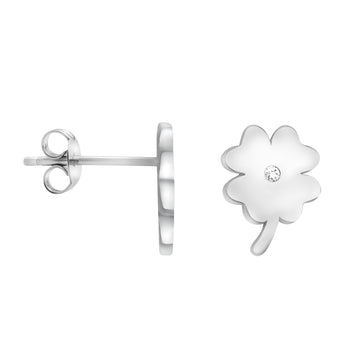 Blume Ohrstecker in 925 Silber