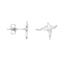 Herzschlag Ohrstecker in 925 Silber