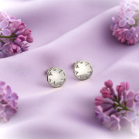 Blume Ohrstecker in 925 Silber