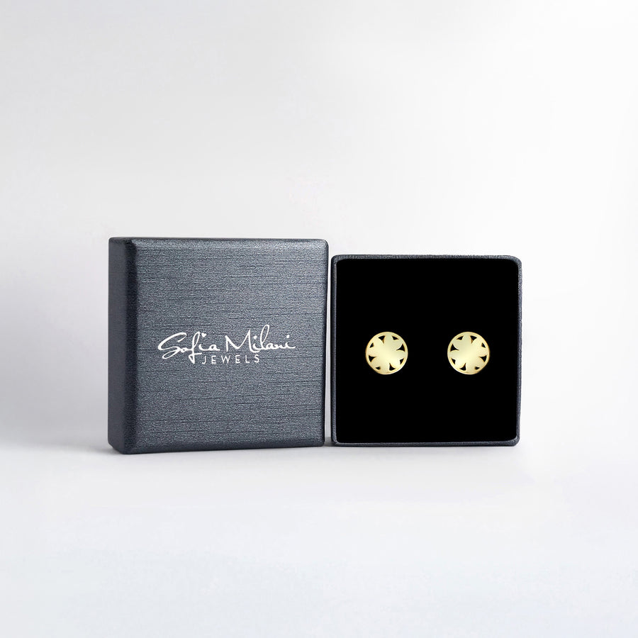 Blume Ohrstecker in 925 Silber