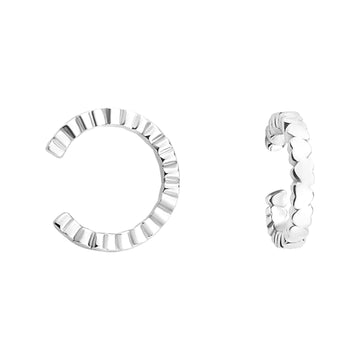 Herz Ear Cuff in 925 Silber
