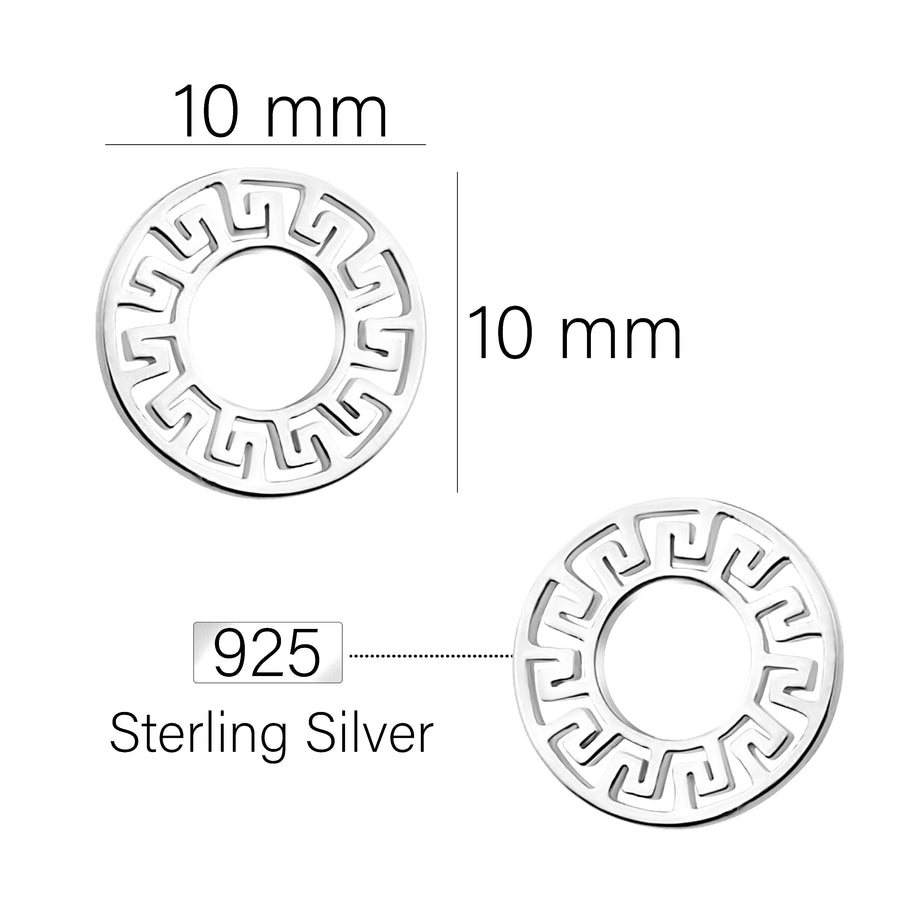 Ornament Ohrstecker in 925 Silber