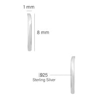 Herz Ohrstecker in 925 Silber