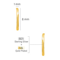Herz Ohrstecker in 925 Silber