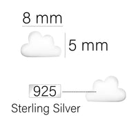 Wolke Ohrstecker in 925 Silber
