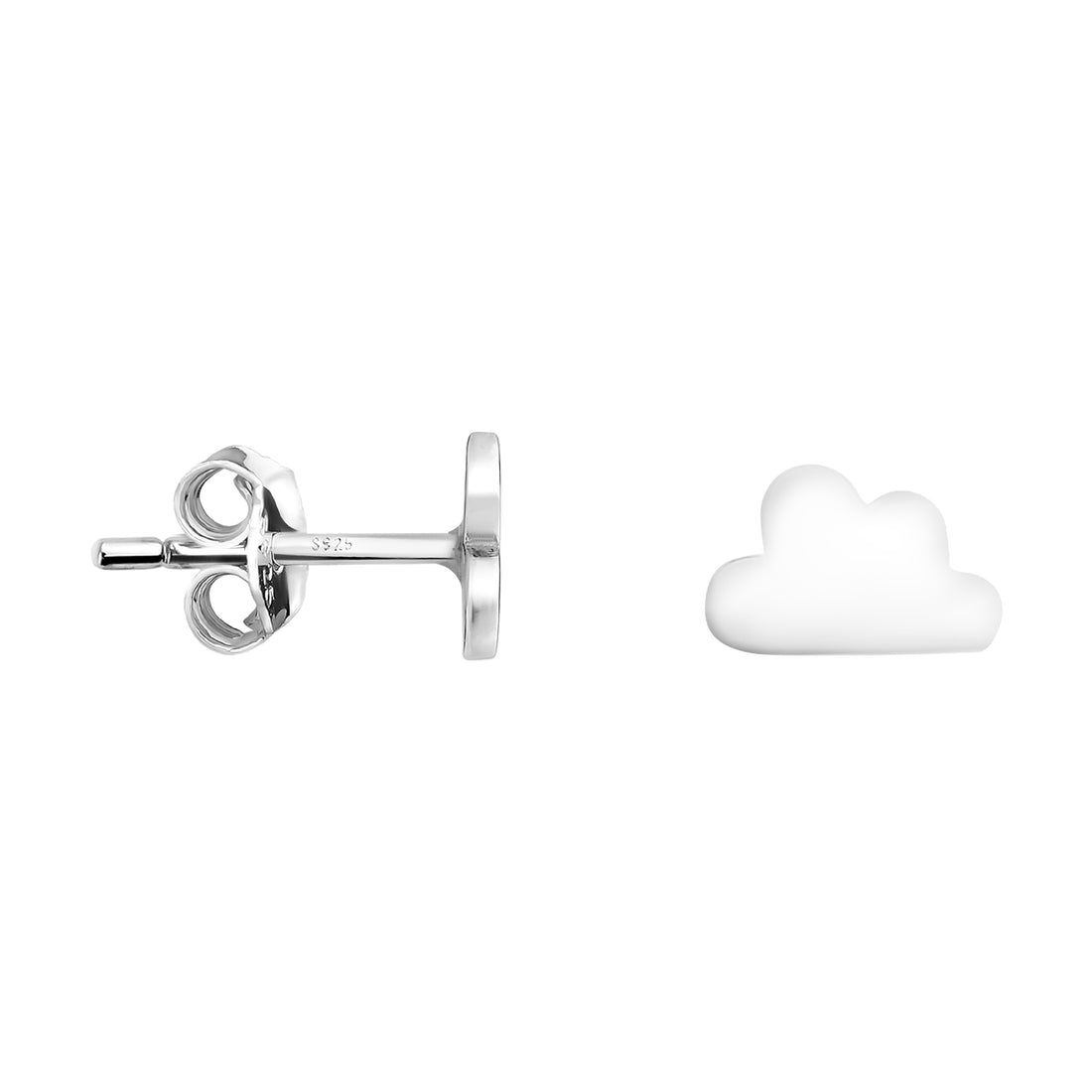 Wolke Ohrstecker in 925 Silber
