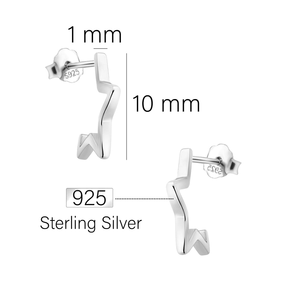 Stern Ohrstecker in 925 Silber