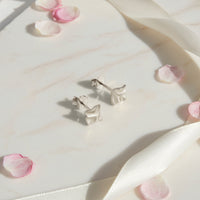 Schmetterling Ohrstecker in 925 Silber