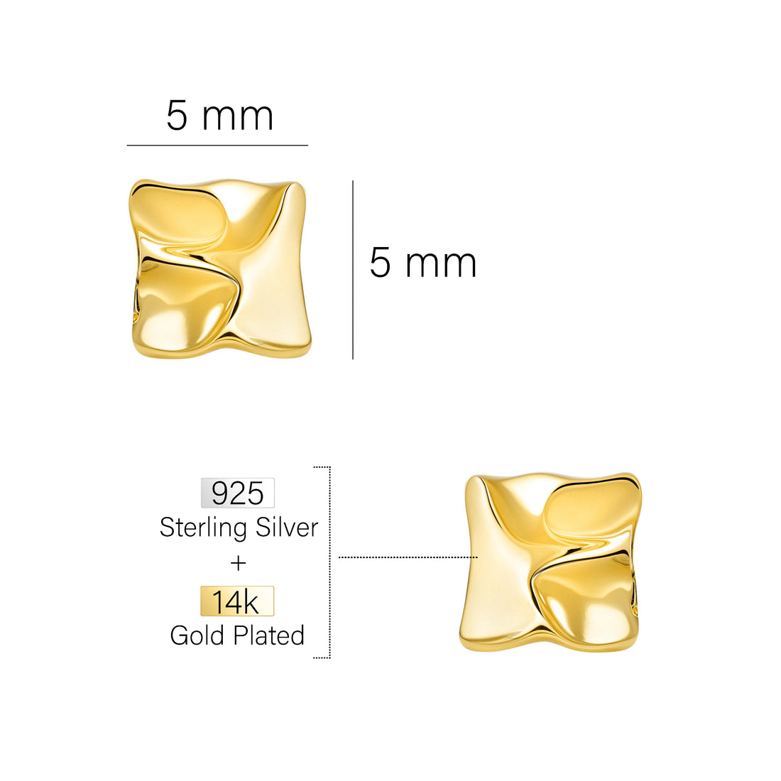Schmetterling Ohrstecker in 925 Silber