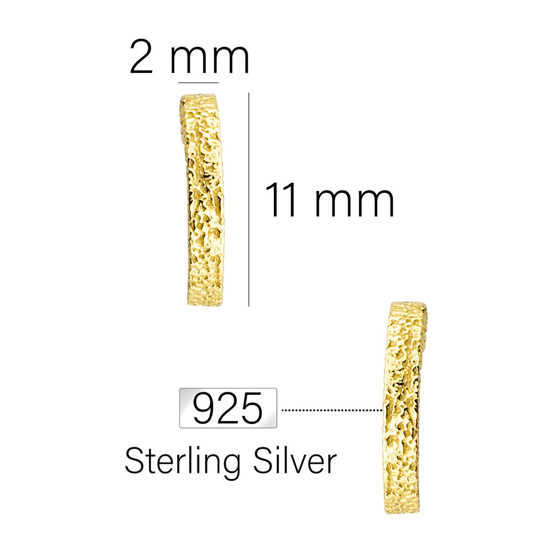 Vintage Steck Creolen in 925 Silber
