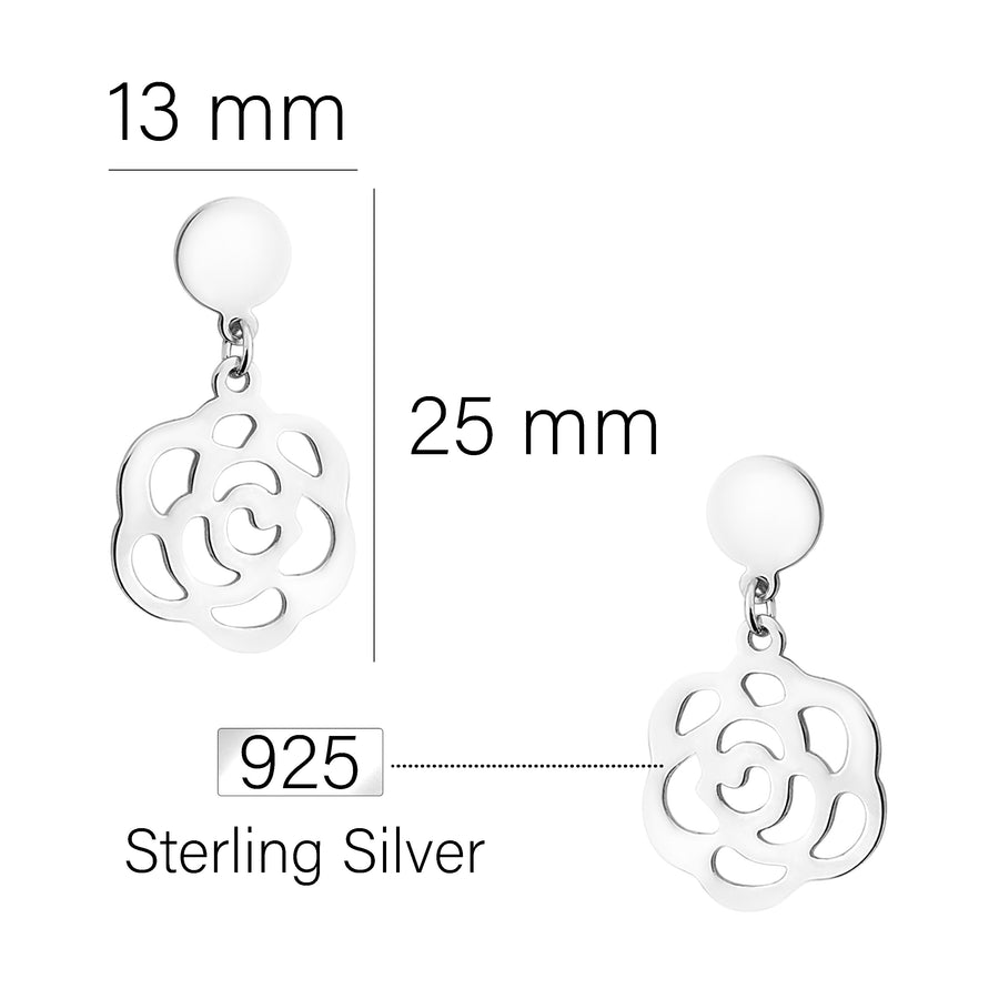 Ornament Ohrhänger in 925 Silber