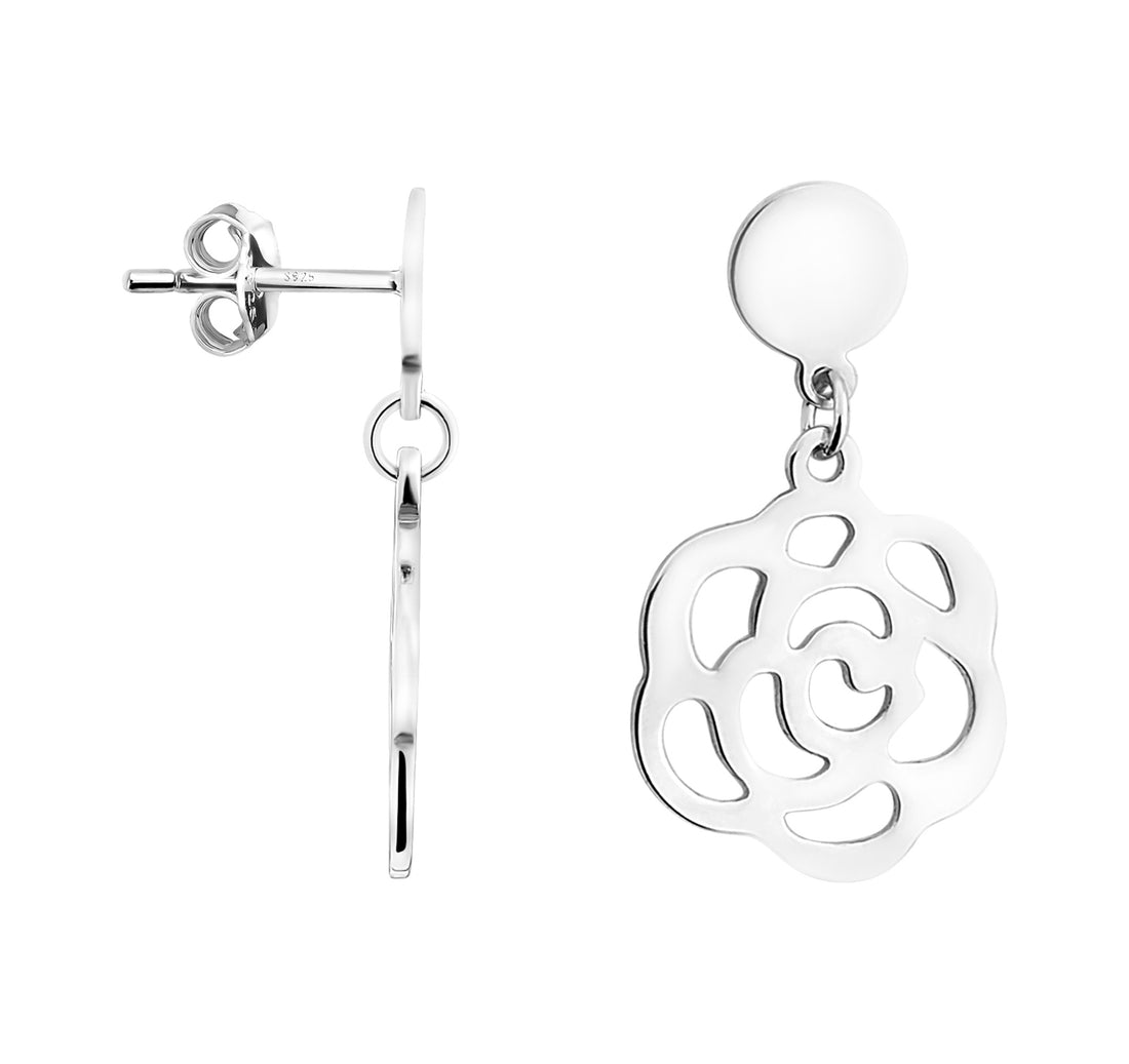 Ornament Ohrhänger in 925 Silber