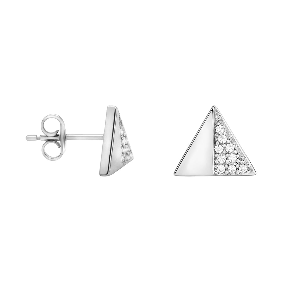 Dreieck Ohrstecker in 925 Silber