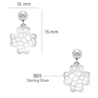 Ornament Ohrhänger in 925 Silber