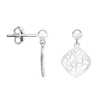 Ornament Ohrhänger in 925 Silber