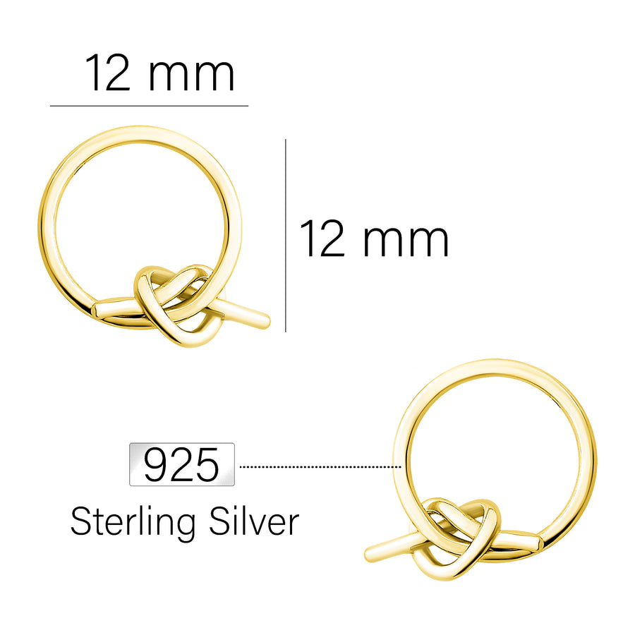 Herz Ohrstecker in 925 Silber