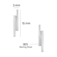 Stab Ohrstecker in 925 Silber