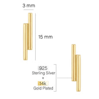 Stab Ohrstecker in 925 Silber