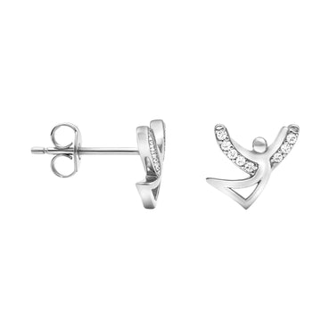 Engel Ohrstecker in 925 Silber