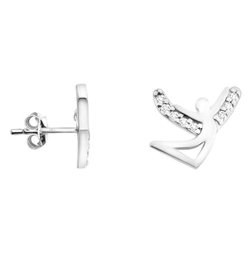 Engel Ohrstecker in 925 Silber
