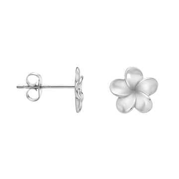 Blume Ohrstecker in 925 Silber