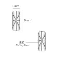 Union Jack Ohrstecker in 925 Silber