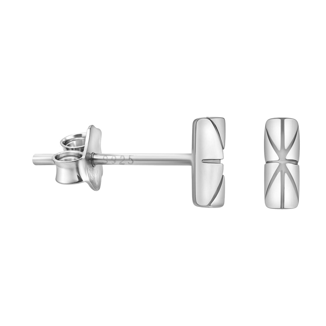 Union Jack Ohrstecker in 925 Silber