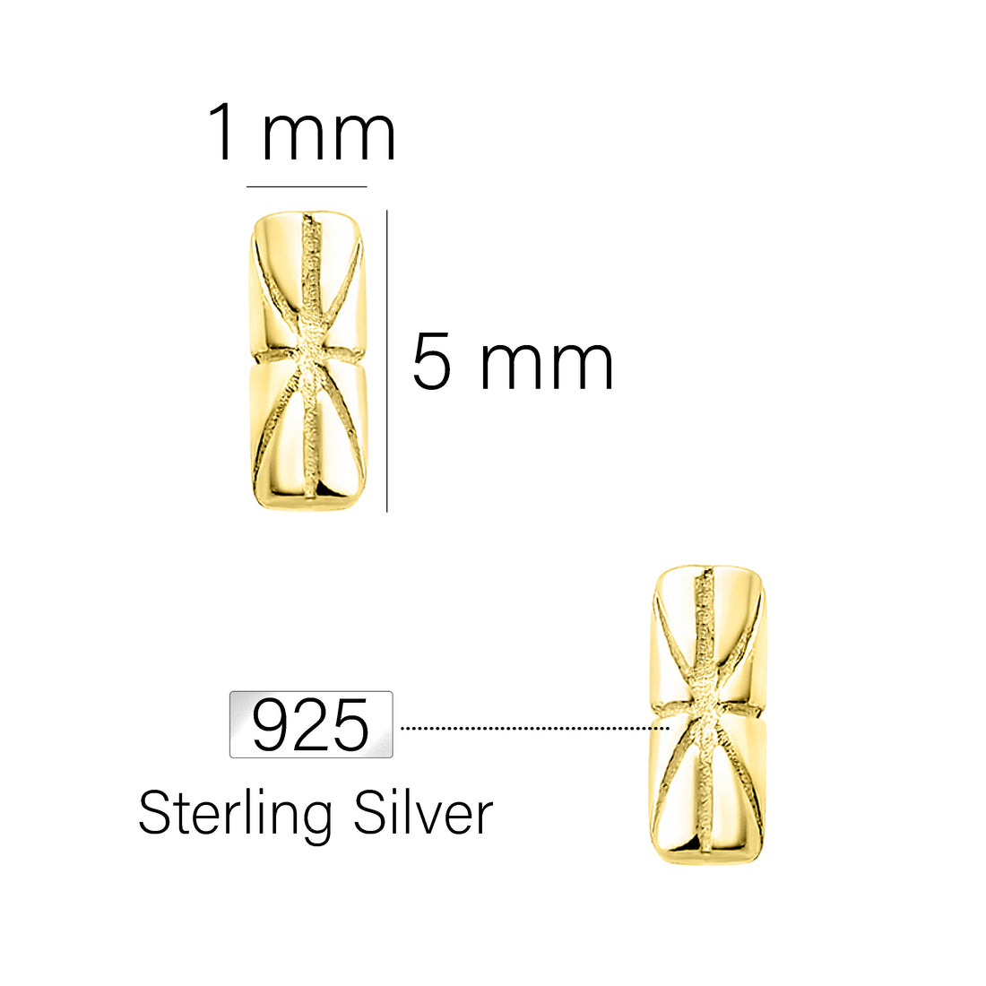 Union Jack Ohrstecker in 925 Silber