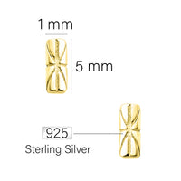 Union Jack Ohrstecker in 925 Silber